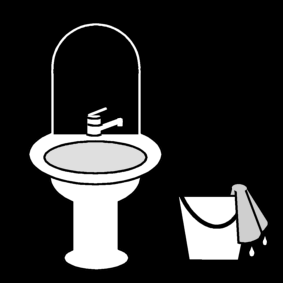nettoyer le lavabo